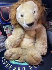 Vtg 2000 Lion Plush Animal Alley Toys R Us Laying Riggsley Stuffed Animal 36  