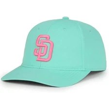SAN DIEGO PADRES CLASSIC LICENSED TEAL CITY CONNECT MVP BASEBALL HAT