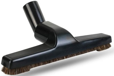 10 In Wide Universal Floor Brush with Horse Hair Bristles. Fits 1.25 Inch BLACK
