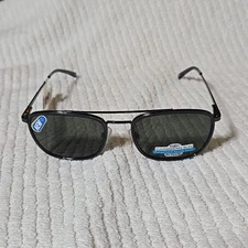 Caribbean Sun polarized sunglasses glass lens gunmetal 55-20-140 Rx-able