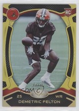 2021 Certified Rookies Mirror Gold 17/25 Demetric Felton #187 s1i