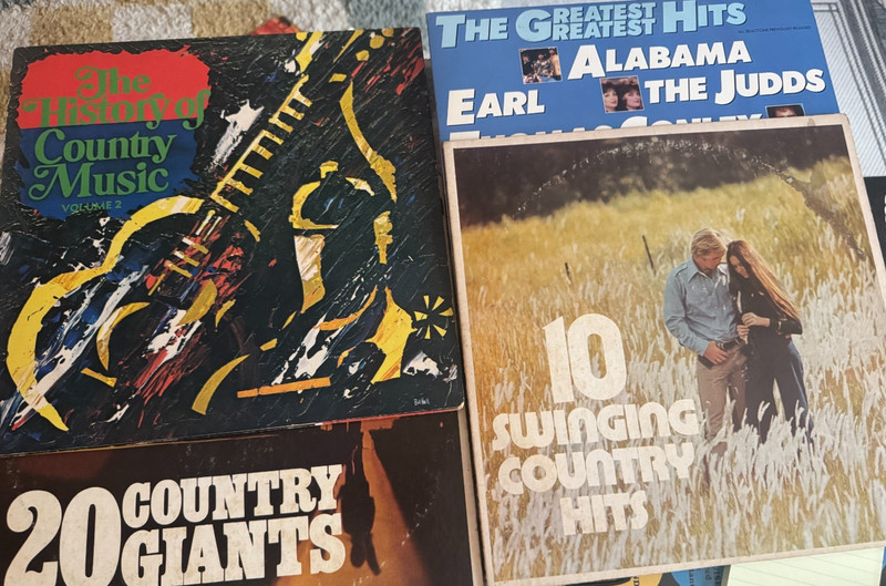 Classic Country Vinyl Lot 6 LPs Johnny Cash Dolly Parton Alabama Judds