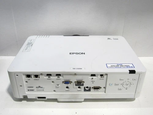 Epson PowerLite EB-L520W 3LCD WXGA Projector 5200 Lumens 354 Hours Tested