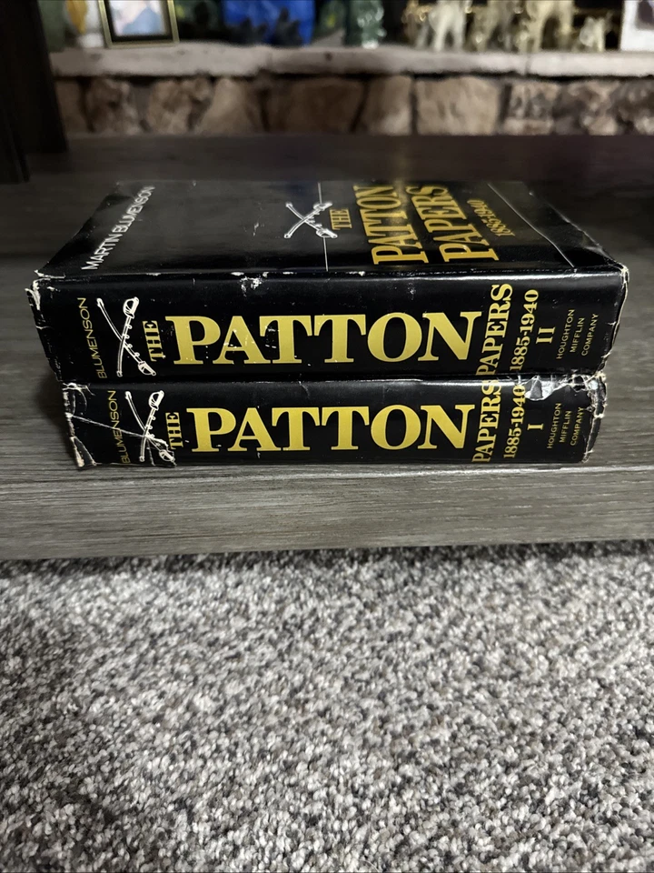 The Patton Papers 1885 - 1940 Vol 1 & 2 Set - 1972 Hardcover by Martin Blumenson Foto 2 de 4