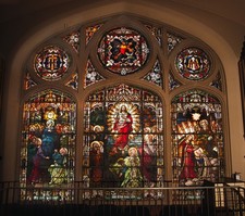 Large Stained Glass Church Window (C) Munich, Germany (call for info) chalice co