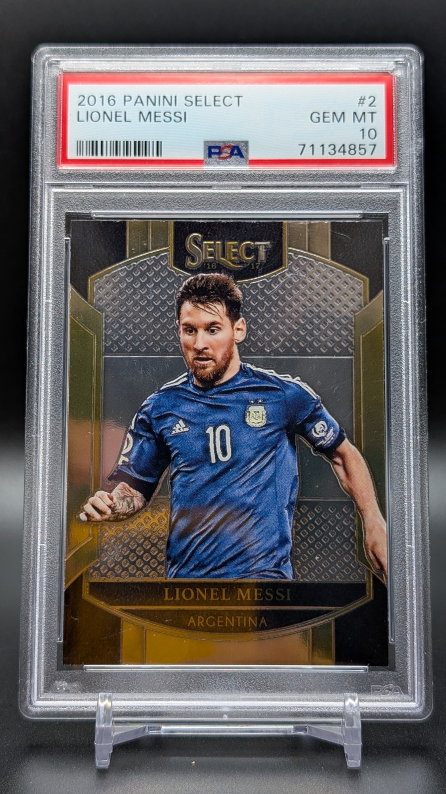 Lionel Messi 2016-17 Panini Select Terrace #2 PSA 10 Argentina 🔥⚽🔥