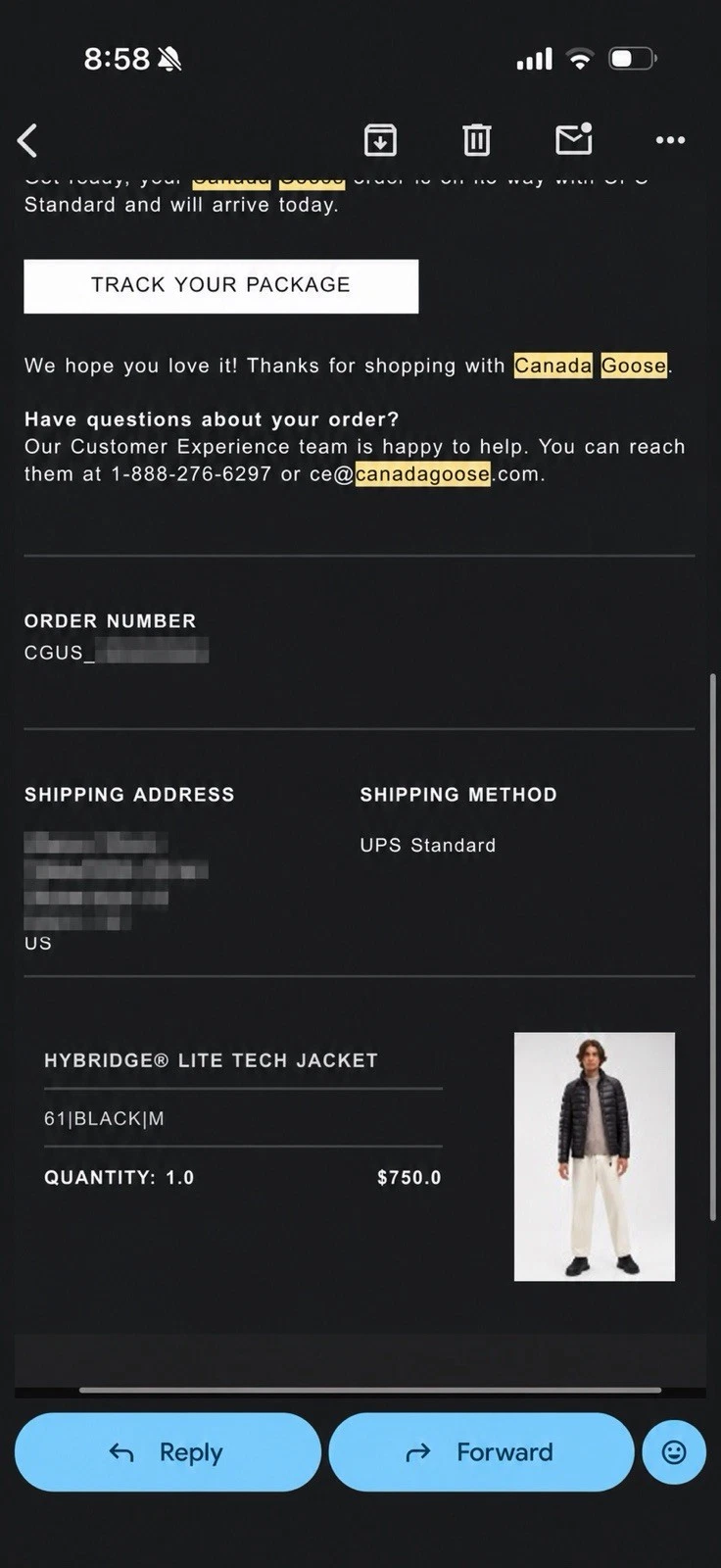 Canada Goose HyBridge Lite Tech Mens M Black image 5