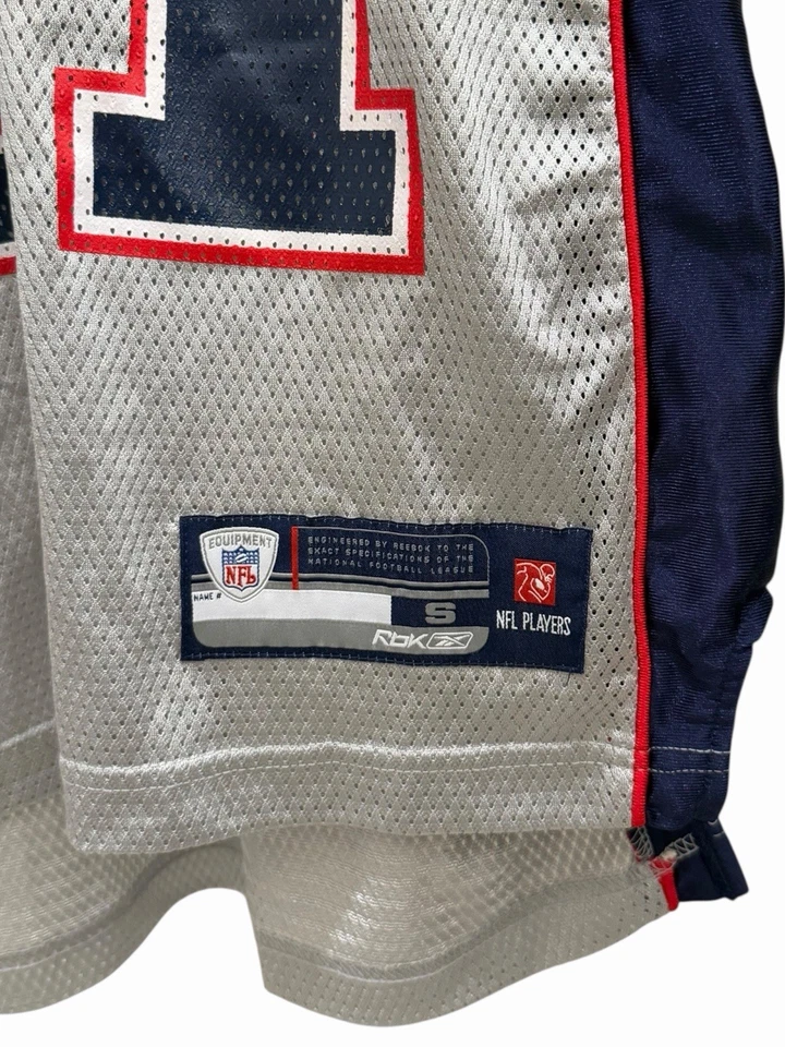 Camiseta deportiva vintage de los New England Patriots NFL Randy Moss Reebok auténtica para hombre pequeña” Foto 3 de 4