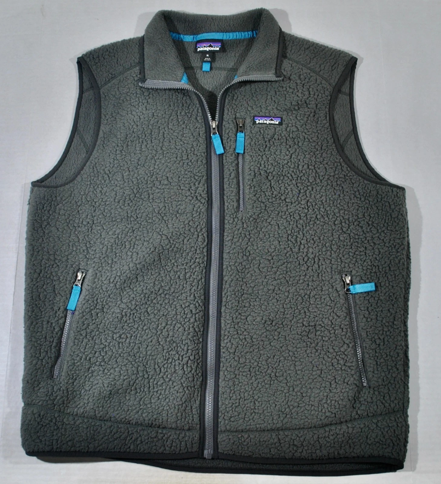 Patagonia Austin Texas Outdoors Zip Fleece Patch Vest Size X-Large