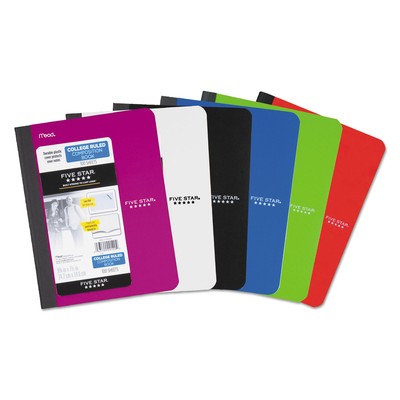 Five Star Composition Book College Rule 9 3/4 x 7 1/2 1 Subject 100 Sheets