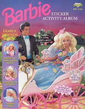 BARBIE FAMILY, FRIENDS  FUN 1996 DIAMOND PUBLISHING STICKER ACTIVITY ALBUM