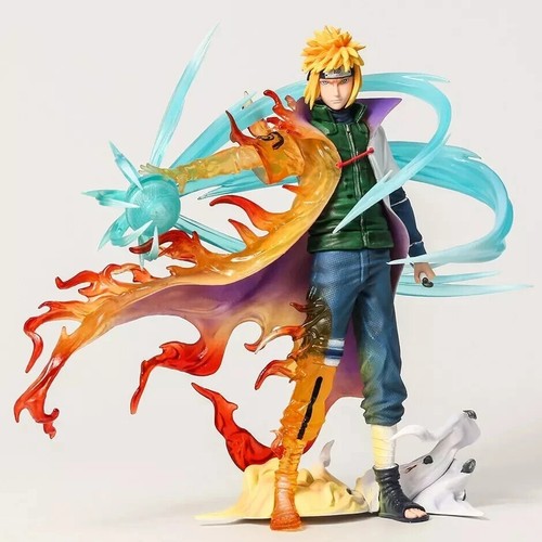Minato Namikaze 4th Hokage Edo Tensei Kurama Model Statue Action Figure Naruto