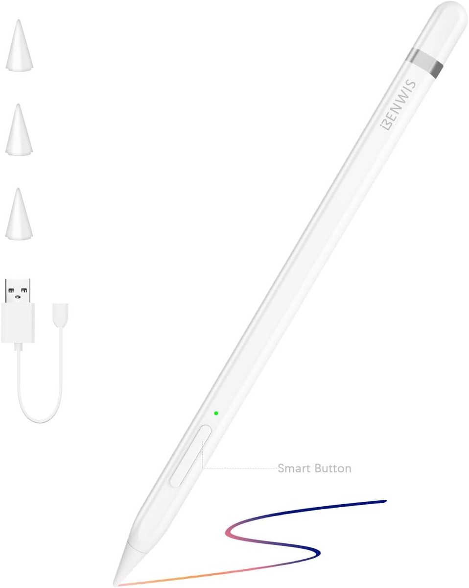 iPad Apple Pencil smartkeyboard3点セット Button Stylus Pen for iPad Apple Pencil 1st 2nd Generation