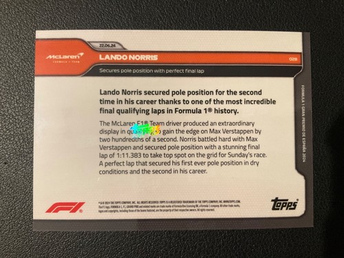 *PICK YOUR CARD* 2024 Topps Now Formula 1 F1 Base Set (UPDATED Jan 22, 2025) - 第 66/172 張圖片