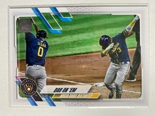 DAB ON 'EM 2021 Topps Series 1 #7 Milwaukee Brewers Card