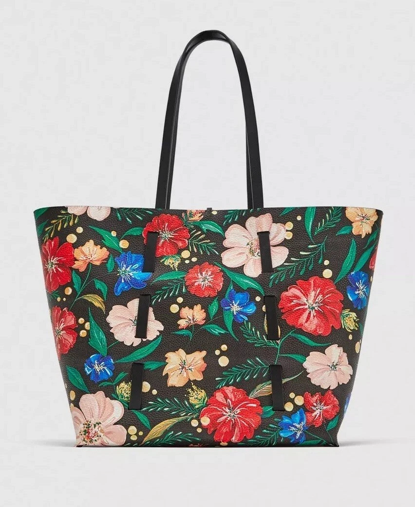 Zara reversible tote bag shop