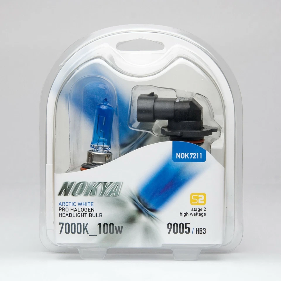 Nokya 7000K White 9005 HB3 Nok7211 100W Two Bulbs Head Light High Beam Plug Play - Image 2 of 4