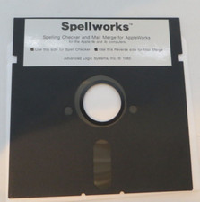 5.25" Floppy Disk SPELLWORKS Spelling Checker  Mail Merge for AppleWorks