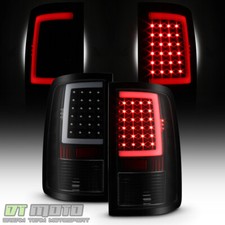 Black Smoke 2013-2018 Dodge Ram 1500 2500 3500 Led Tube Tail Lights Brake Lamps