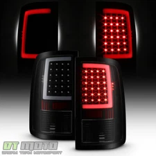 Black Smoke 2013-2018 Dodge Ram 1500 2500 3500 LED Tube Tail Lights Brake Lamps