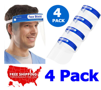 Safety Full Face Shield Clear Protector Work Industry Dental Anti-Fog Brand New