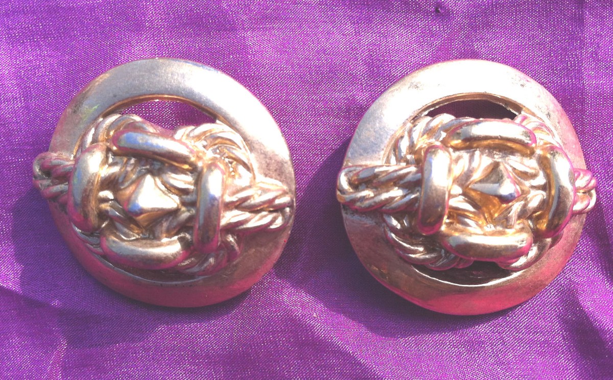 Boucles D'oreilles Vintage Guy Laroche à Clips - Jamais Portées, Style Rétro
