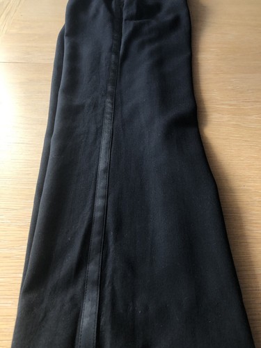 Ladies 100% Wool Tailored Trousers Size 10P By LAURA ASHLEY -Sides Satin Detail - Picture 7 of 20