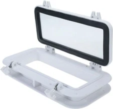 Amarine Made Boat Marine Rectangle Opening Portlight Porthole 15-3/4" x 7-7/8"