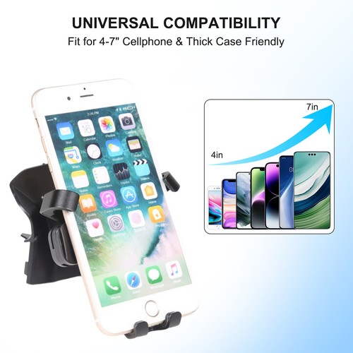 Center Air Vent Mount Cell Phone Holder Stand For Ford Mondeo 2013-2021 - Picture 8 of 15