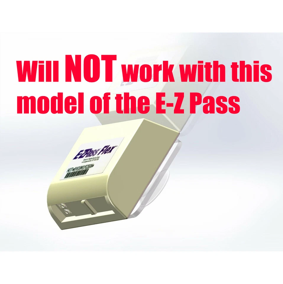 NUEVO Soporte Electrónico EZ Pass con SÚPER VENTOSAS EXTRA FUERTES ¡Sin Sonajero!  Foto 4 de 4