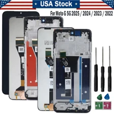 For Motorola Moto G 5G 2025 /2024 / 2023 / 2022 LCD Touch Screen Digitizer±Frame