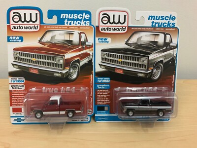 2020 Auto World Premium  Muscle Trucks  1981 Chevy Silverado 10 Fleetside Set
