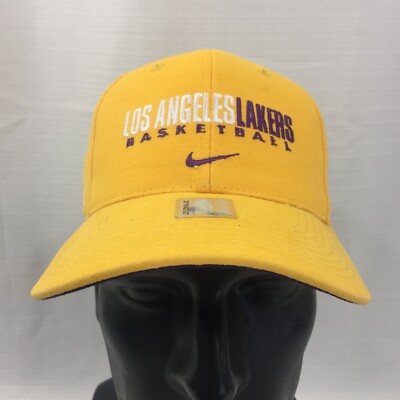 Vintage Nike Team Los Angeles Lakers Basketball Hat Official NBA
