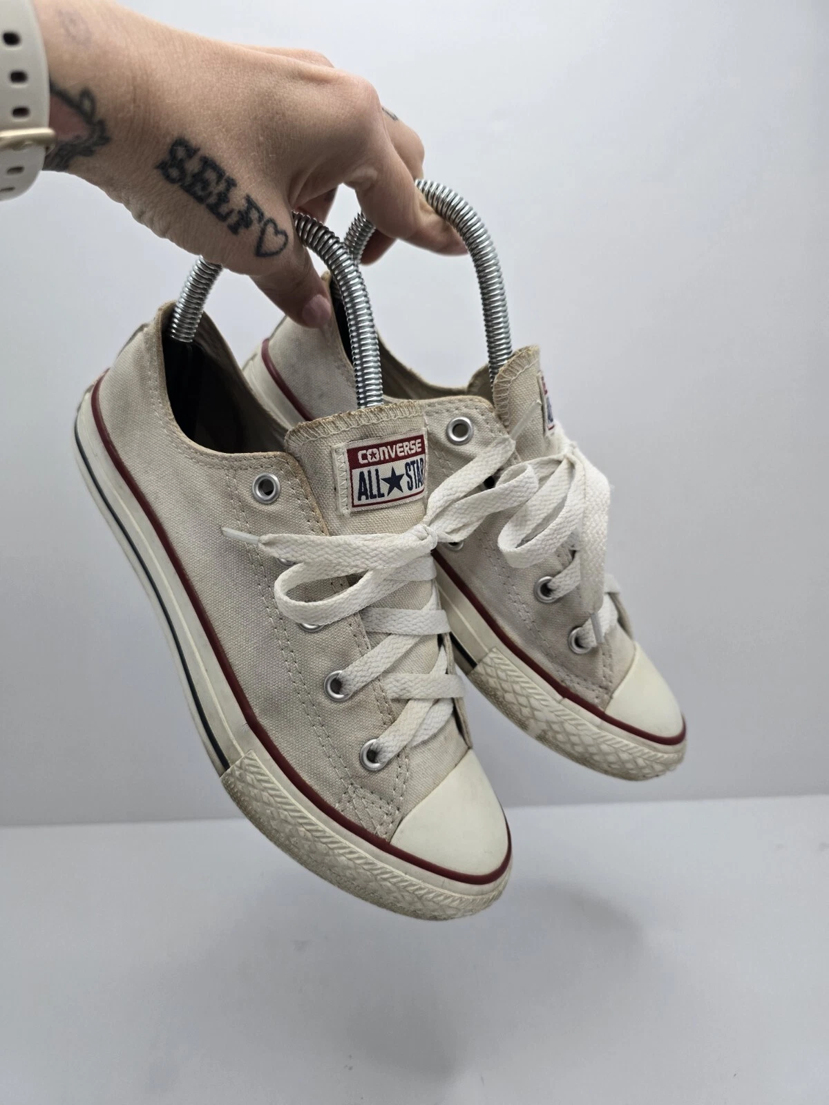 Converse Sneakers sportive Chuck Taylor's All Star crema effetto invecchiato BAMBINI 2 5