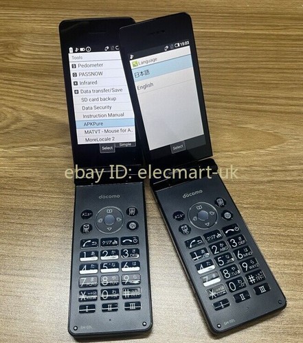 SHARP SH-02L AQUOS KEITAI 2 JAPAN ANDROID FLIP PHONE BLACK UNLOCKED - Picture 5 of 18