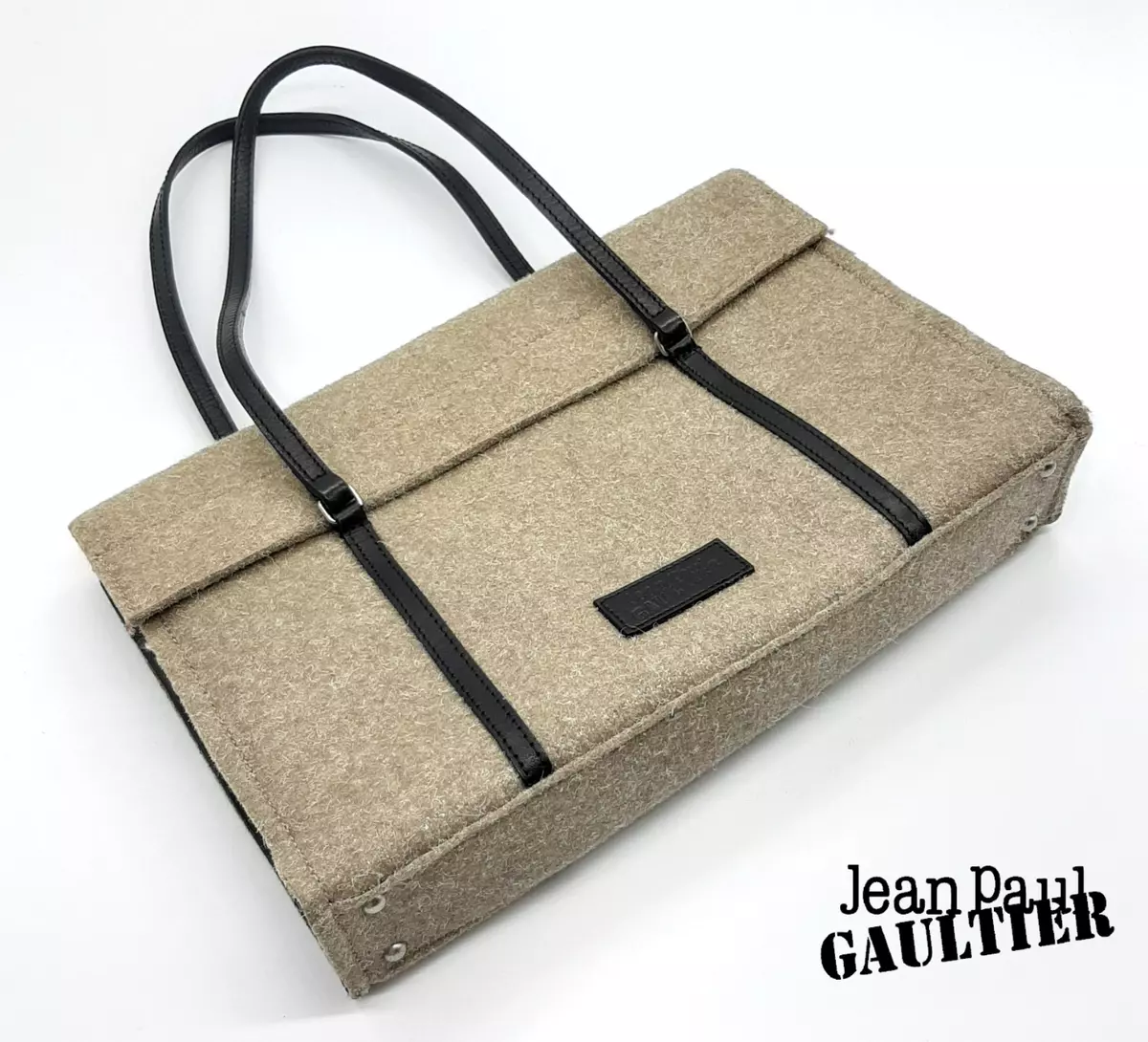 Jean Paul GAULTIER Vintage Small shoulder bag good condition beige 7.9