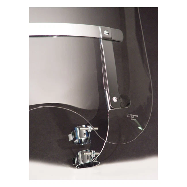 PARABREZZA MOTO CUSTOM HARLEY HONDA GUZZI YAMAHA KAWASAKI SUZUKI SPORTSTER DYNA - Immagine 3 di 4