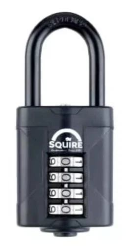 Squire Heavy Duty Padlock (CP50/1.5) - Toughest Steel 1.5" Long Shackle 4 Wheel