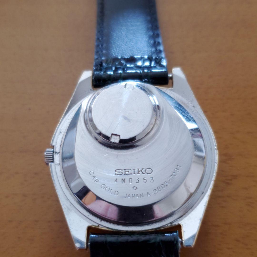 SEIKO QUARTZ クオーツ 金箔を張る中古稼働 QT 3803-7031 - 通販 - www