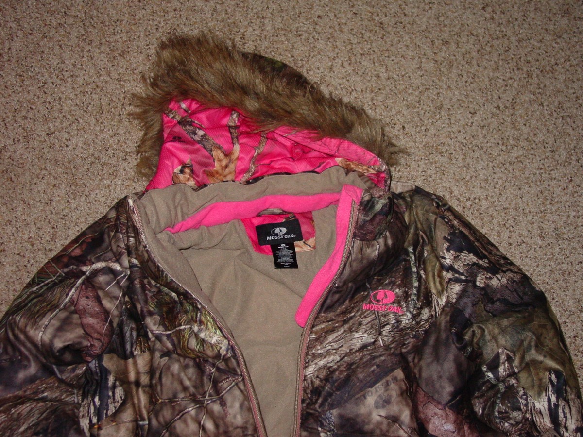 Womens Mossy Oak Break Up Country Camo Zip Hunting Jacket