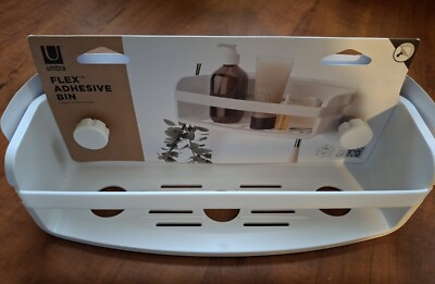 Umbra Flex Adhesive Bin Shelf White