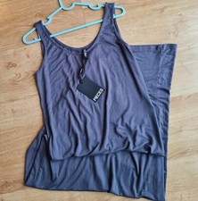 LADIES PIECES BNWT GREY MAXI TANK DRESS SIZE MEDIUM