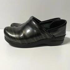 Dansko size 37 womens clogs gray swirl nursing comfort teaching shoes