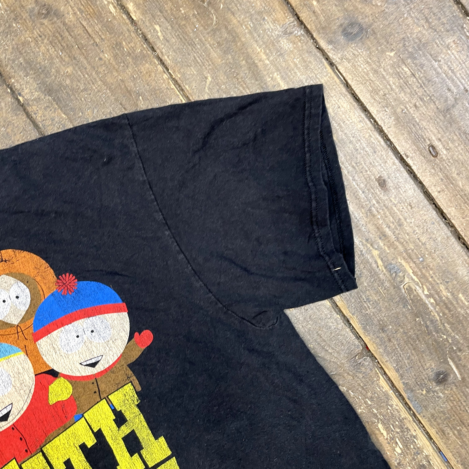 South Park T-Shirt Mens Vintage Y2K Graphic Print Short Sleeve USA Tee Black, XL image 5