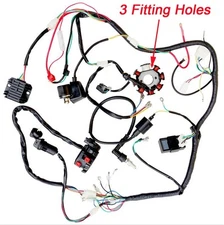 Full Electrics Wiring Harness Wire Loom For ATV QUAD CG150/200/250CC Stator CDI