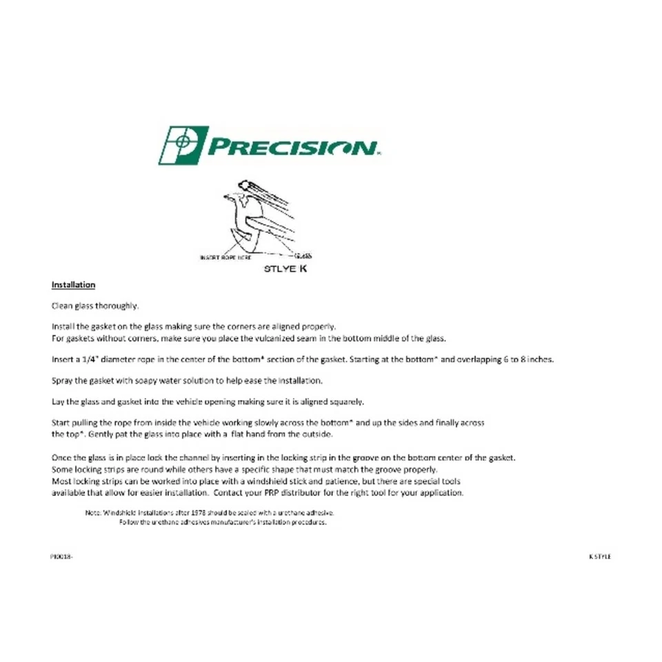 Sello de resistencia de vidrio para puerta de carga trasera, para GMC Precision WBL 0060/61 1951-1954 Foto 2 de 4