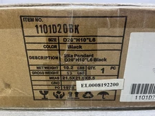 Elegant Lighting Ella 6 Light 20" Black Pendant Ceiling Light 1101D20BK