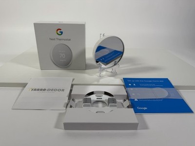 Google Nest Smart WIFI Thermostat - Model G4CVZ SNOW (White) - Great Cond 