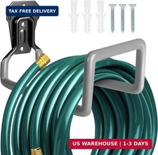 Heavy Duty Metal Garden Hose Holder Wall Mount Outdoor Water Storage Hanger