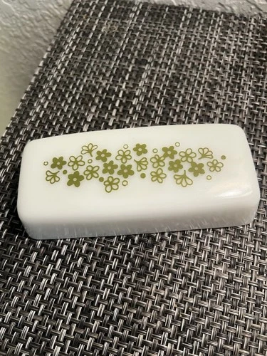 New ListingVtg Pyrex Replacement Lid Spring Blossom Crazy Daisy Butter Dish TOP ONLY